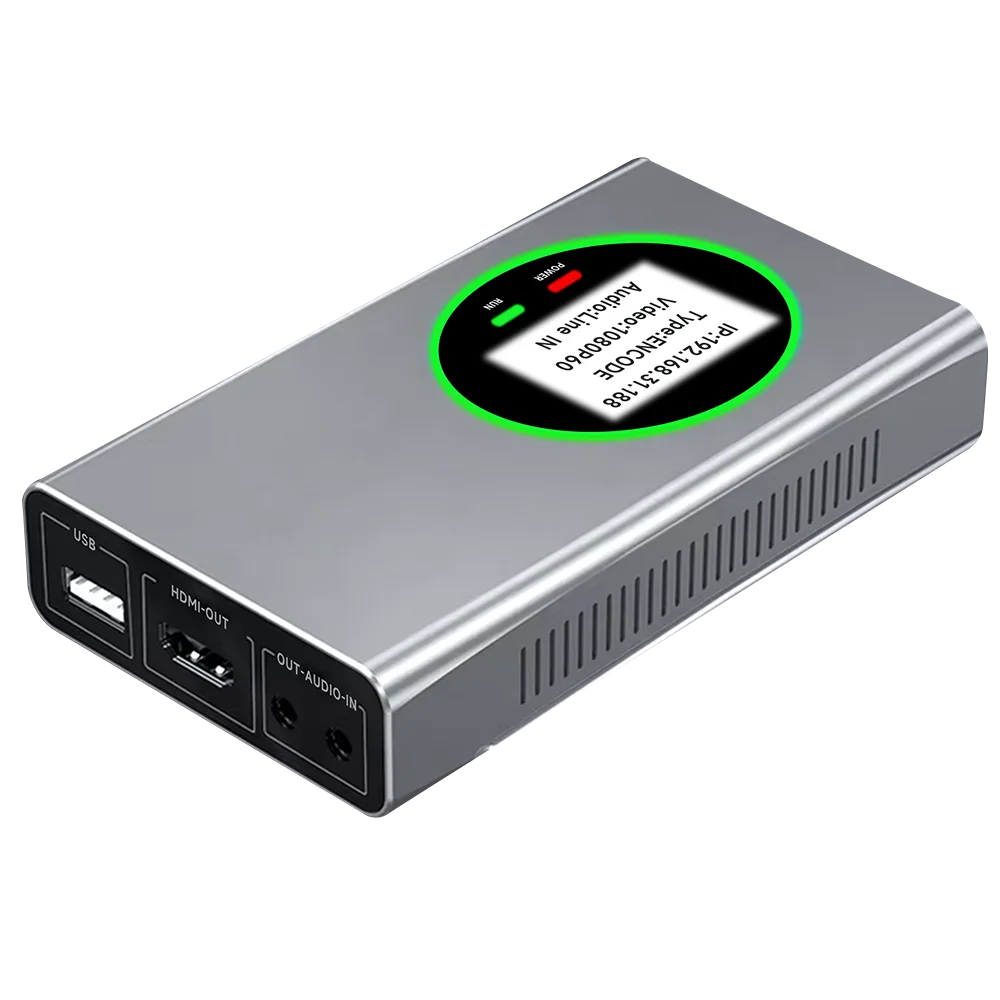 

NDI HDMI Video Live Stream Encoder/Decoder 1080P HDMI to Full NDI Converter