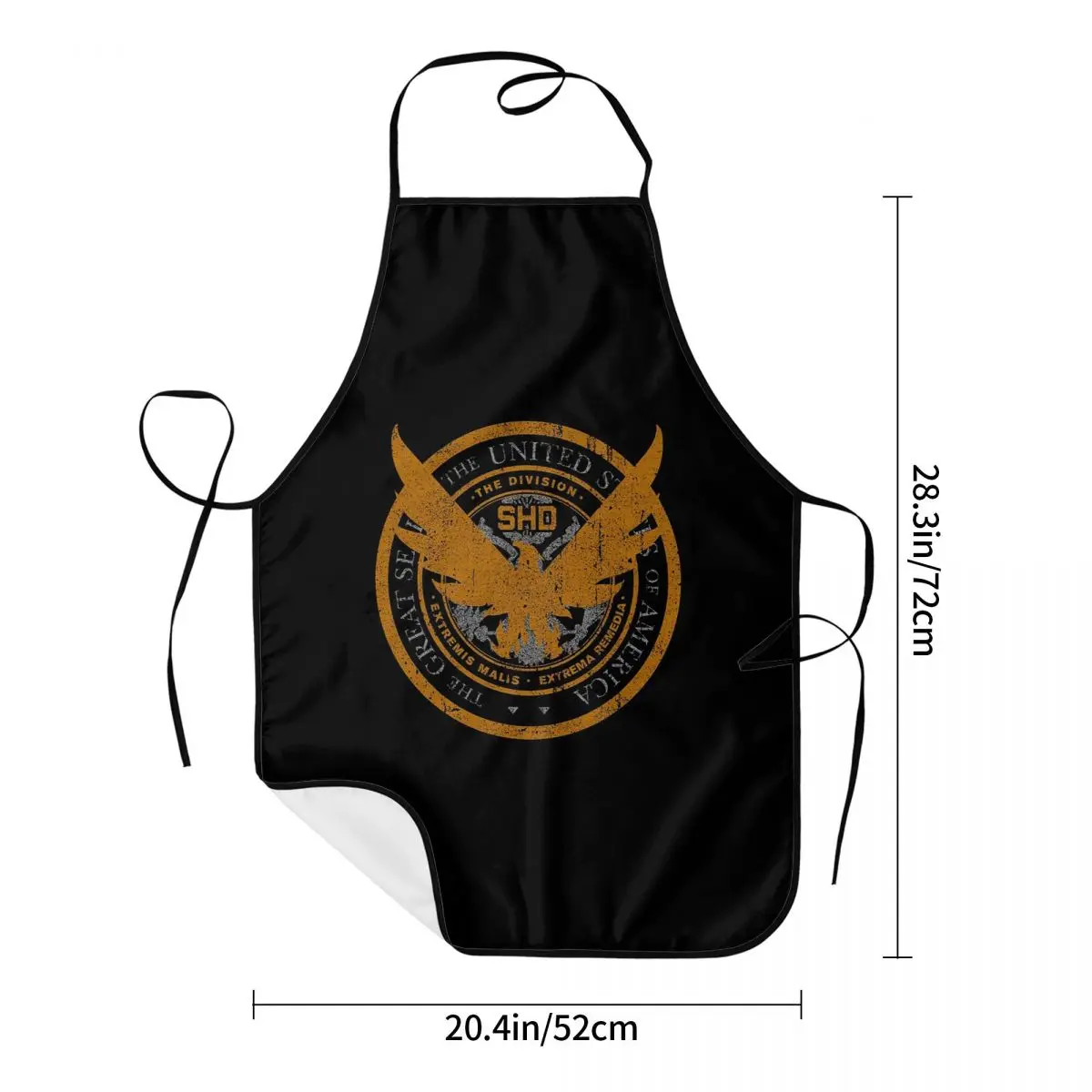 Game Tom Clancys The Division SHD Seal Aprons Chef Cooking Tablier Sleeveless Bib Kitchen Cleaning Pinafore Women Men Gardening view 4