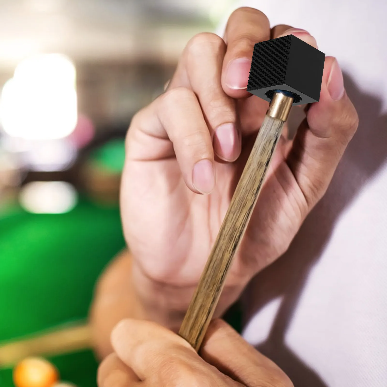 

Квадратный гриндер из алюминиевого сплава для бильярдных киев, инструмент для формирования и ремонта наконечников, для обслуживания кия, черный, аксессуары для бильярда