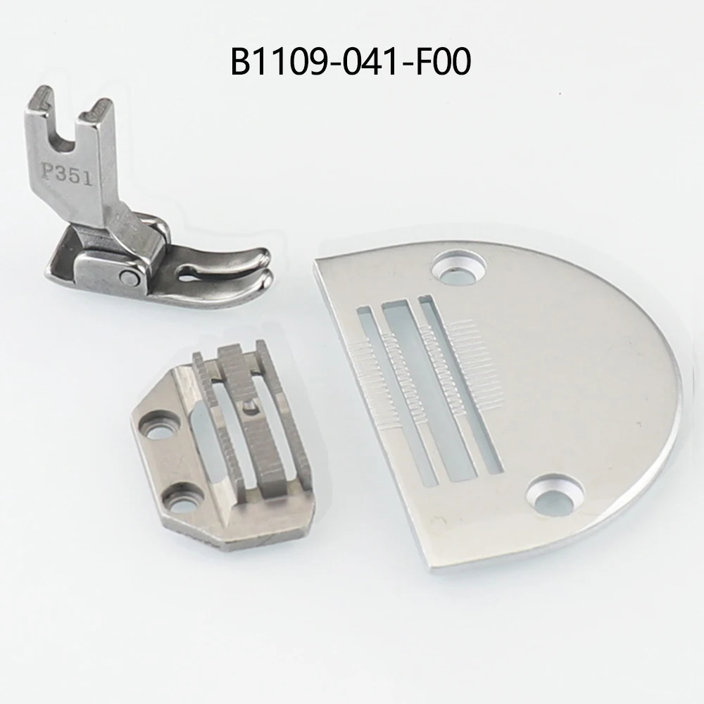 Throat PlateB1109-041-FOO Feed Dog B1609-041-FOO For Computer Flat Single Needle Lockstitch Sewing Machine