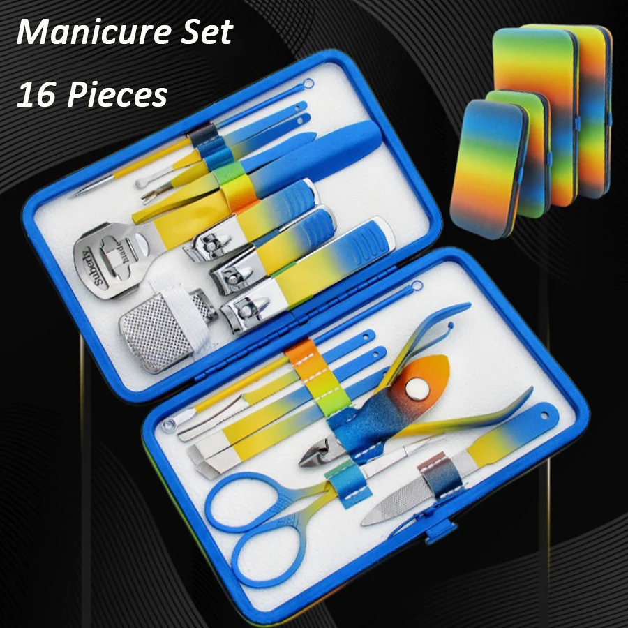 Edelstahl Maniküre Kit Maniküre Set Nagel knipser Set Pediküre Werkzeuge profession elle Pflege Pflege Werkzeuge Nase Haars chere