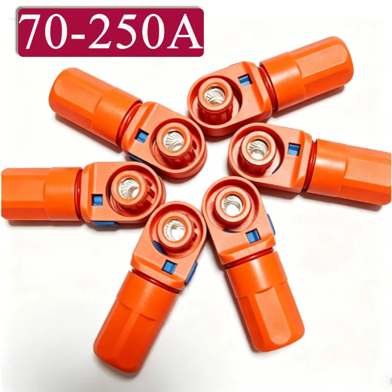 120A Through Wall Energy Storage Terminal 250A Single Core High-Current Connector 70A-200A Waterproof Lithium Battery Connectors