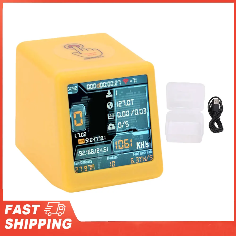 1.54 بوصة شاشة ذكية آلة تعدين العملة المشفرة منفردا اليانصيب مينر واي فاي بلوتوث 1060 KH/s Hashrate أدوات ساعة سطح المكتب #1