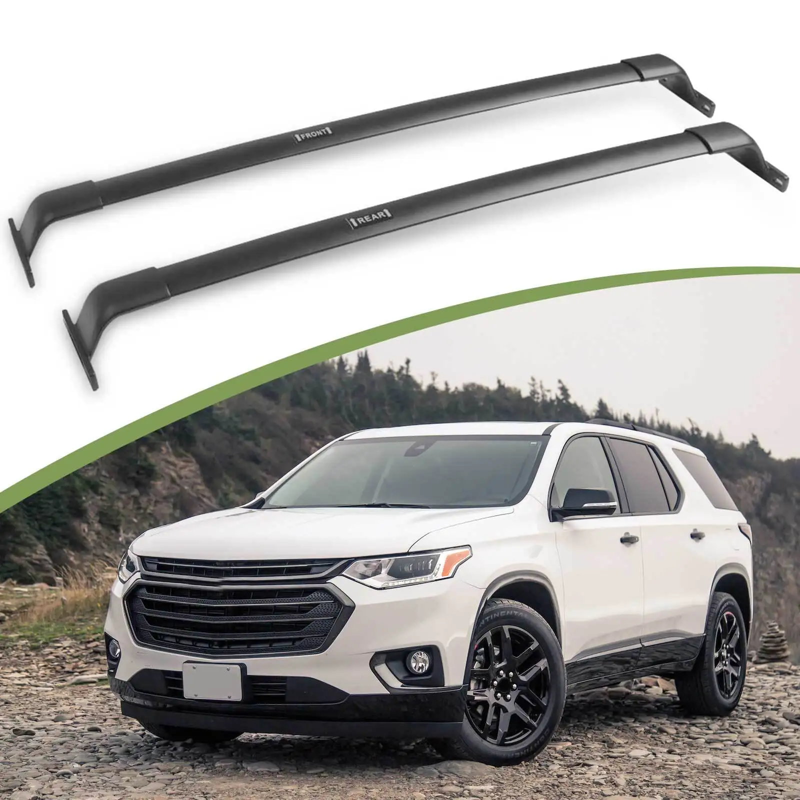 

220LBS Roof Rack Cross Bars Fit for Chevrolet Traverse 2018-2021 Luggage Carrier