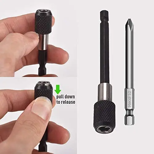 1/4 "Mũi Mở Rộng Bộ, 2 Chiếc Linh Hoạt Mũi Nối Dài Trục, 3 Nhanh Chóng Thay Đổi Từ Vít Giá Đỡ
