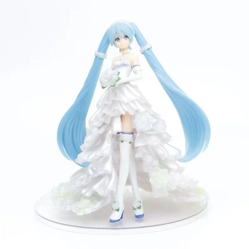 Nowe Anime Miku Cute Kawaii wirtualna piosenkarka Miku Manga figurki figurki Pvc