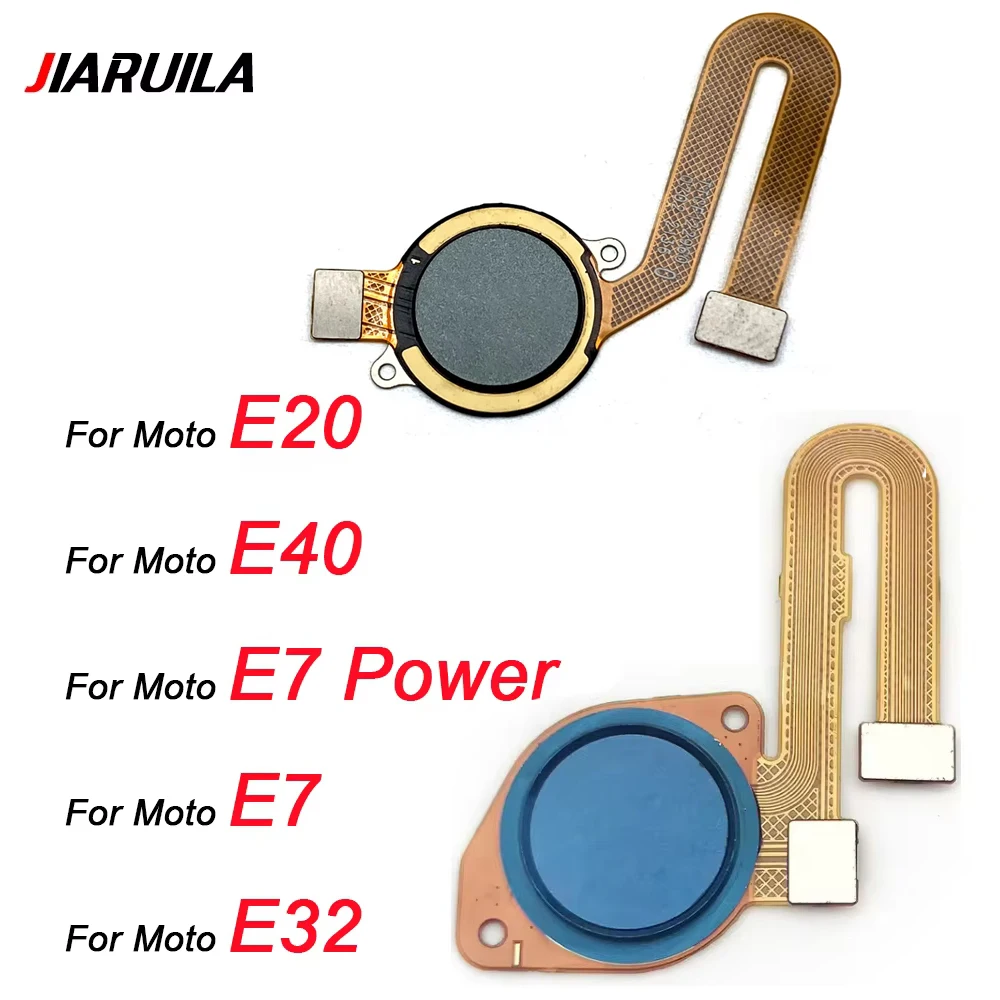 Fingerprint Scanner Flex For Moto E20 E40 E7 E7 Power E32 E6S E6 Plus Home Button Menu Return Key Sensor Flex Cable Ribbon