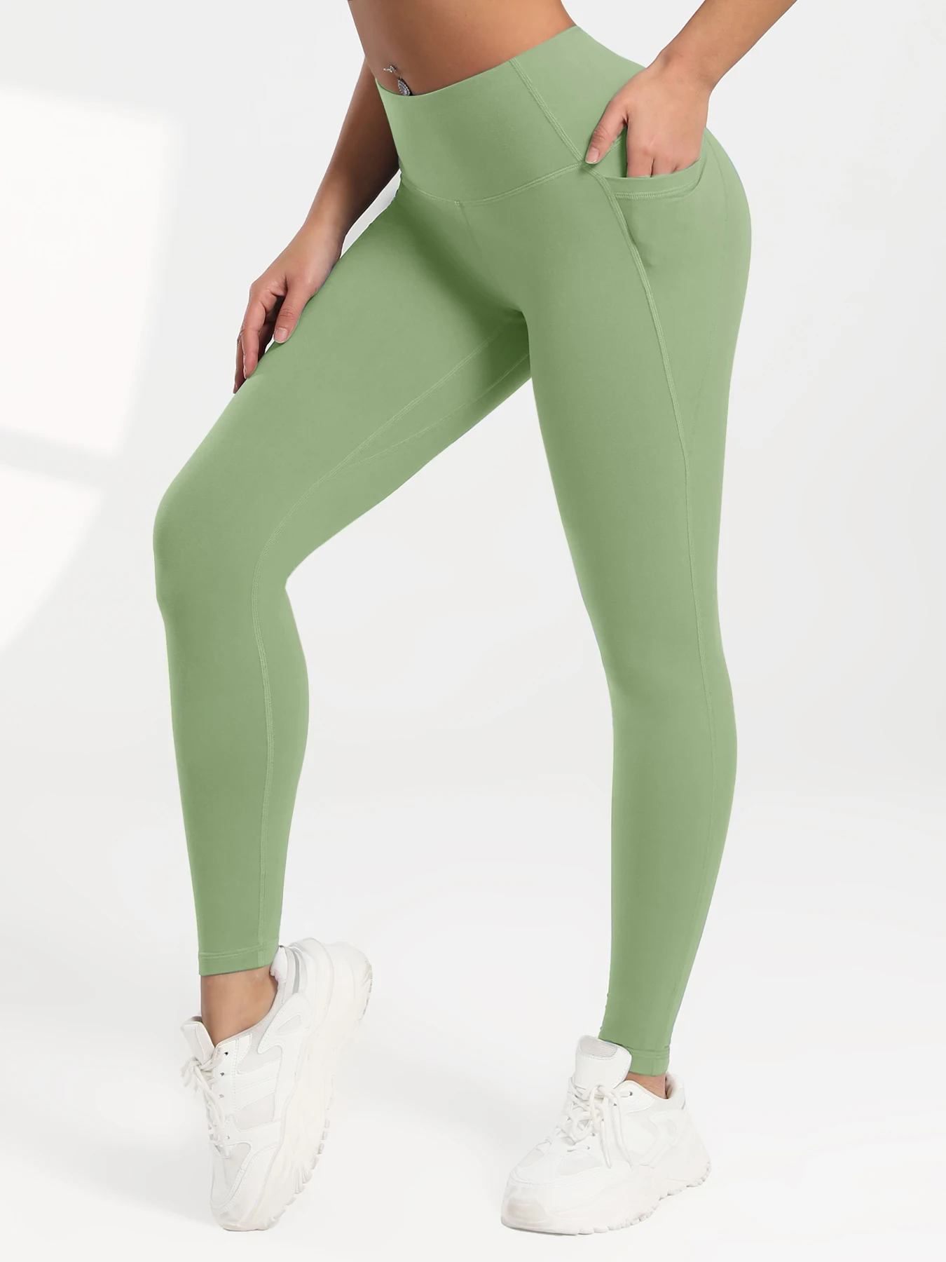 S-2XL جيب اليوغا، ارتفاع الخصر ورفع الورك، طماق الرياضة واللياقة البدنية النسائية، تباع مباشرة من قبل الشركات المصنعة #2