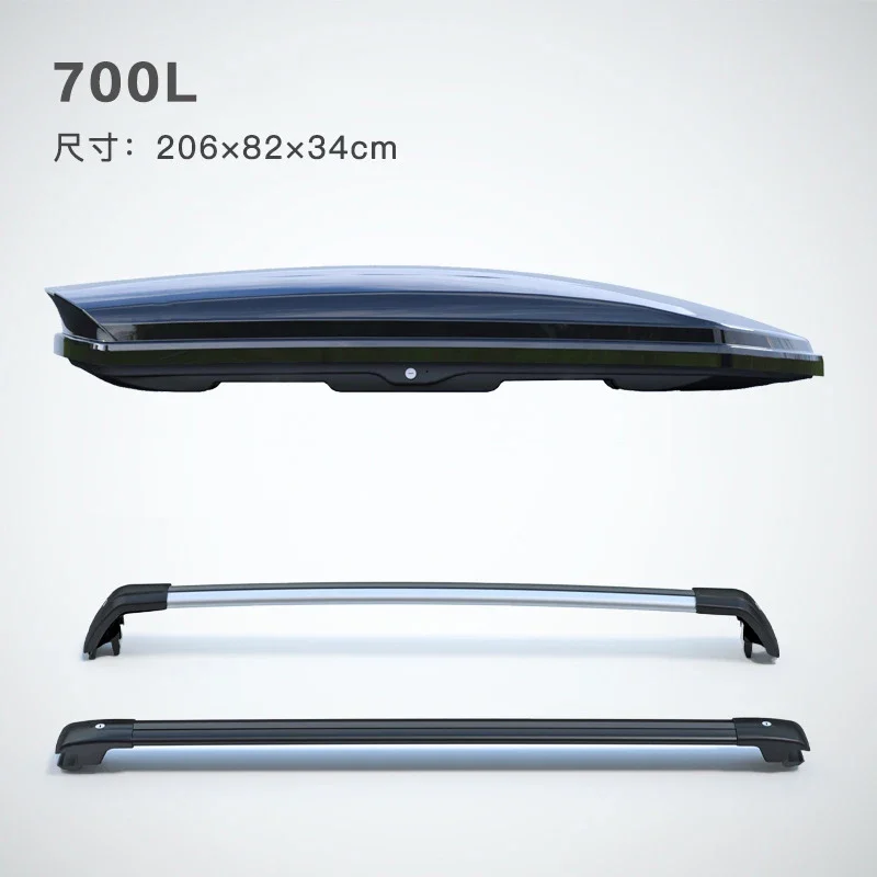 Customized Camping 700L ABS SUV Universal Roof Rack Luggage Cargo Carrier Storage Car Roof Box