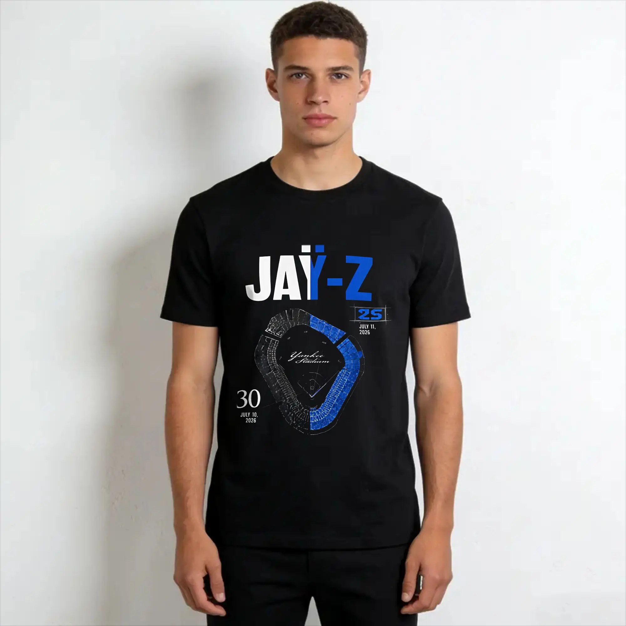 Men Women Jay Z 30th Reasonable Doubt 25th Blueprint JAŸ-Z 30 Tour  T Shirt Cotton Graphic Printing Tee Shirts  Top Clothing