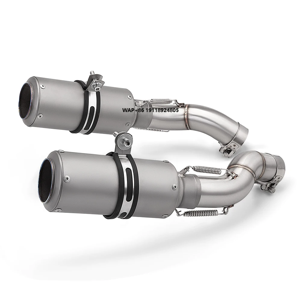 

For GSXS1300 GSXS-1300R 2021 - 2024 Motorcycle Exhaust System Escape Moto Modified Link Pipe Connect 51mm Muffler