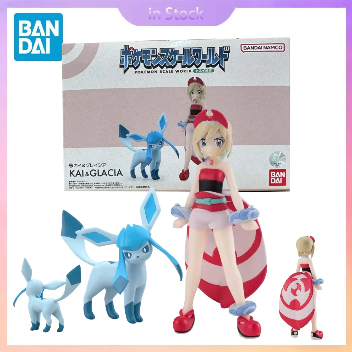 

Original Bandai Genuine In Stock Pokemon Candy Toys Scale World Kai Glacia Anime Collection Action Figure Model Kits Toys Gifts