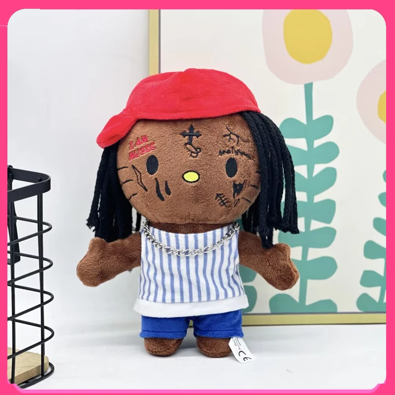 Hallo Selena Lil Wayne pluche pop rode hoed met vrijetijdskleding figuur knuffels schattig jongens meisjes kerstcadeau