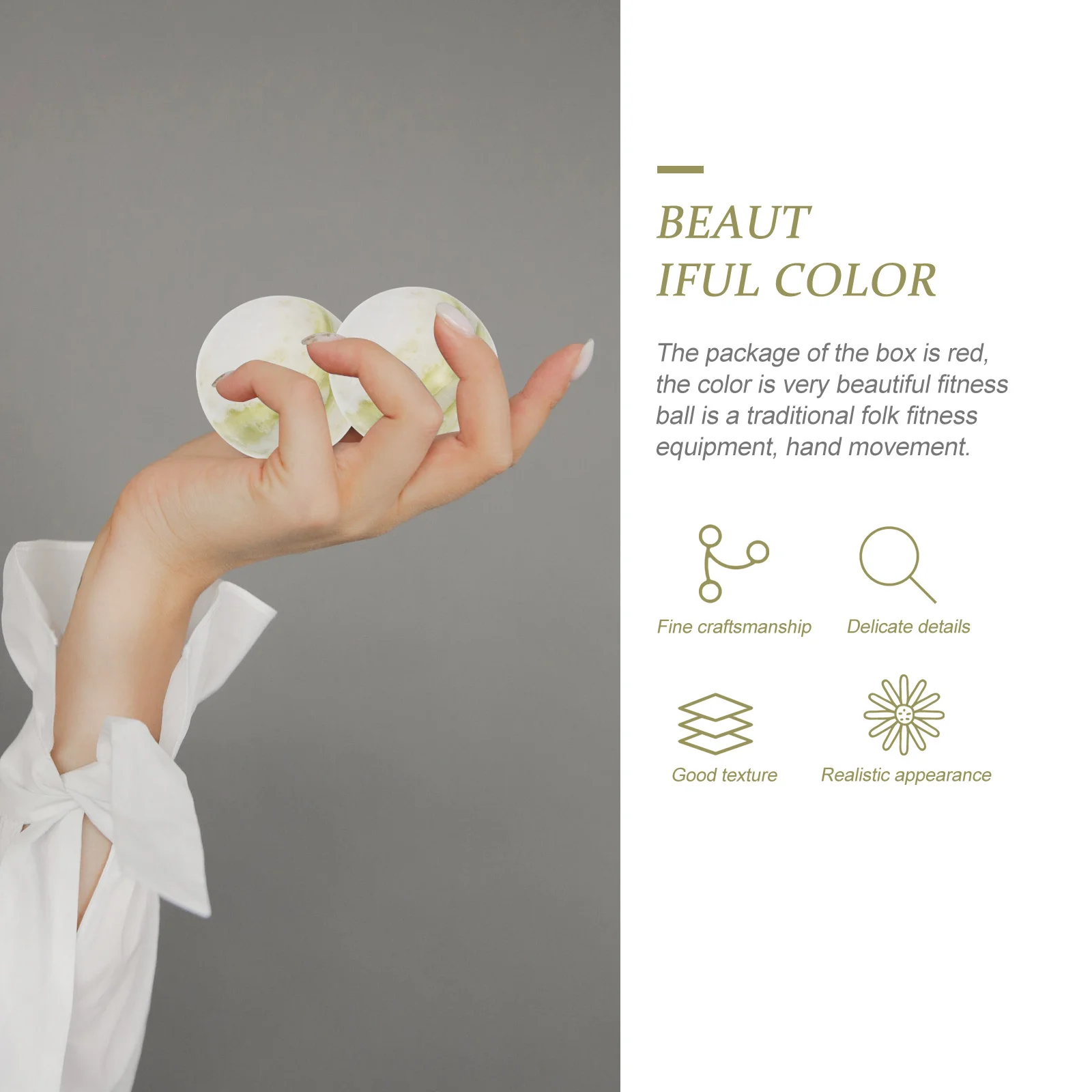 

1 Set Finger Exercise Hand Muscle Massage Fitness Ball For Stress Relief Portable Health Exercise Balls Elderly Hand Training