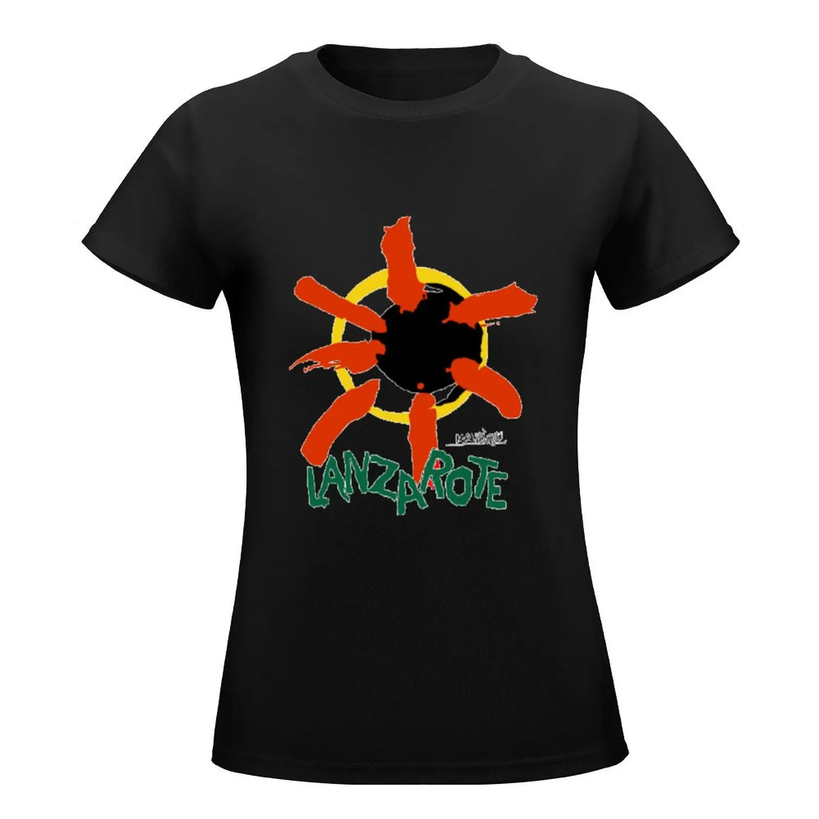 Lanzarote Manrique Sun Volcano Symbol T-Shirt aesthetic clothes plain anime new edition t shirts for Women