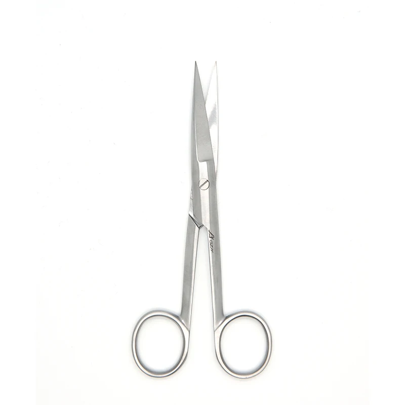 Surgical Suture Operating Scissors Straight Sharp Tip 14.5cm