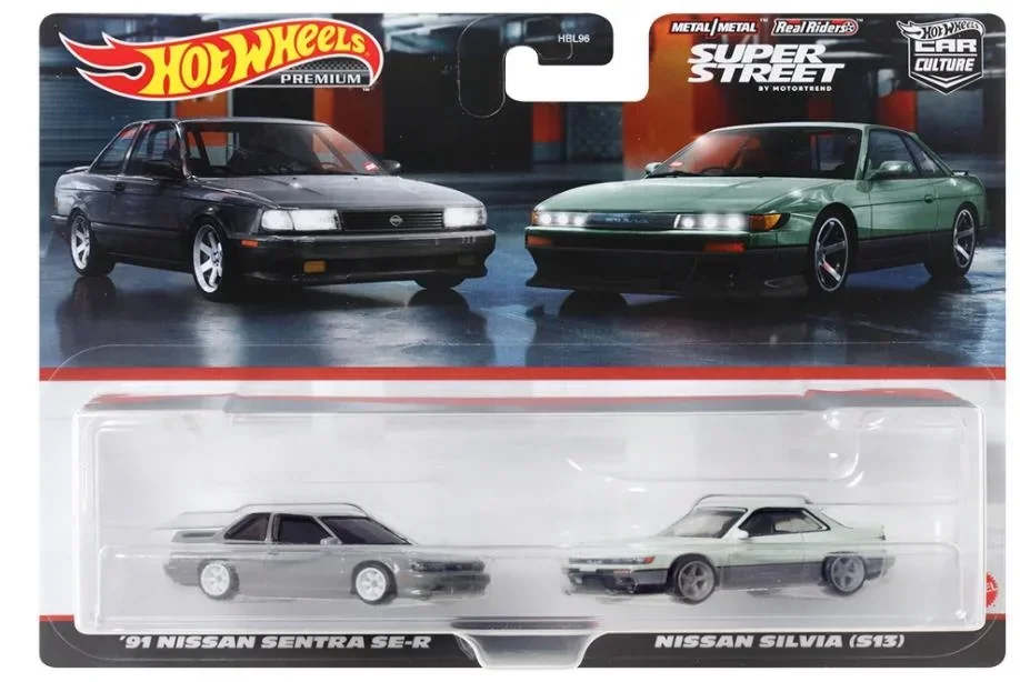 Orginal Hot Wheels Car Culture 1/64 Super Street Metal Models Nissan Sentra Silvia Bugatti Veyron Toys for Boys Gift Automotive