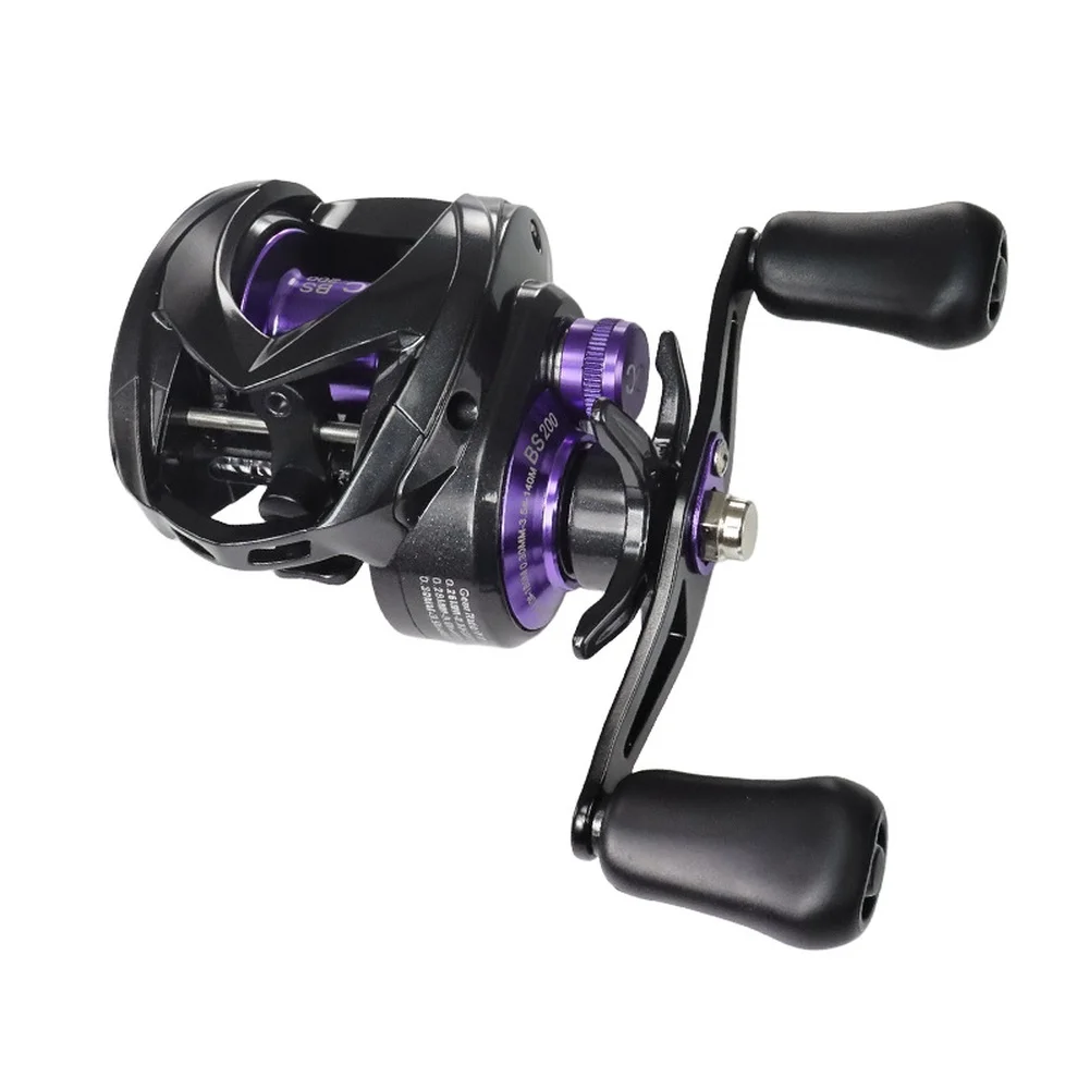 DC Electronic Baitcasting Fishing Reel 7.1:1 Gear Ratio 8kg Max Drag 5+1 BB Anti-Interference System For Bass Casting Smooth