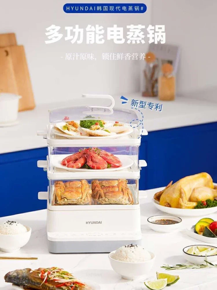 هيونداي طباخ آلة مبخرة كهربائية لفات الأرز أجهزة مطبخ الأواني مطعم الزلابية وعاء تبخير عموم البخار الغذاء