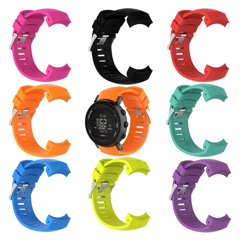 Correa deportiva de silicona para reloj inteligente suunto Core ALU, correa de muñeca de repuesto, GPS, negro