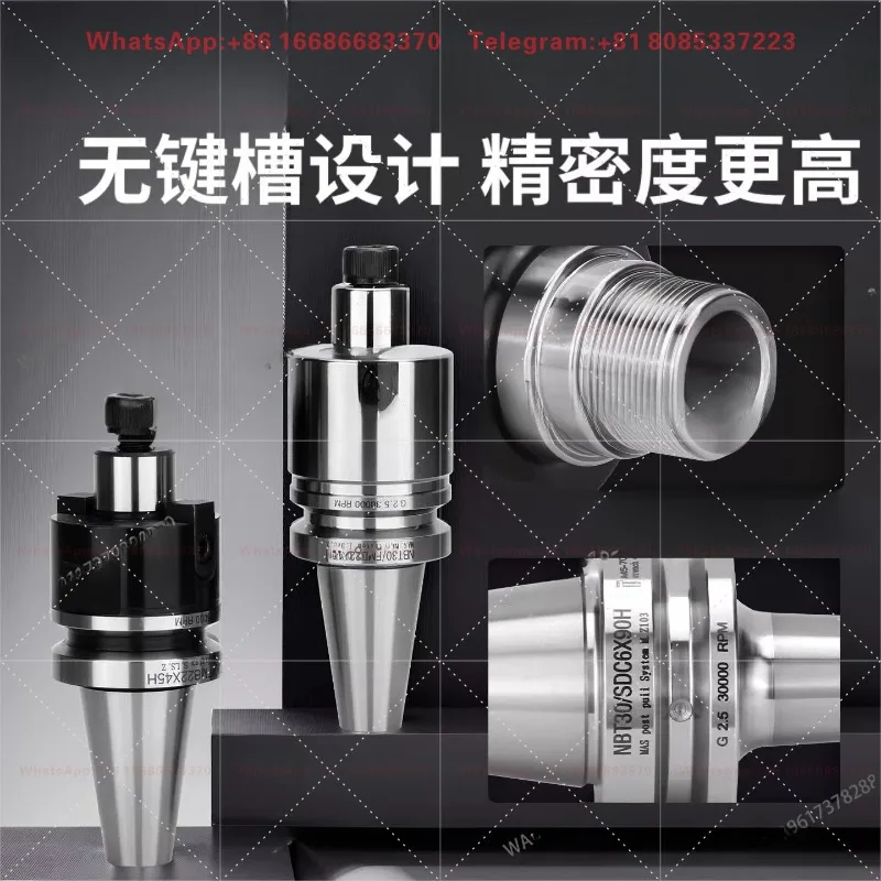 NBT30 High Speed Precision CNC Tool Holder Keyless Back Pull Type FMB SK ER11 ER16 ER20 ER25 Lathe Fixture