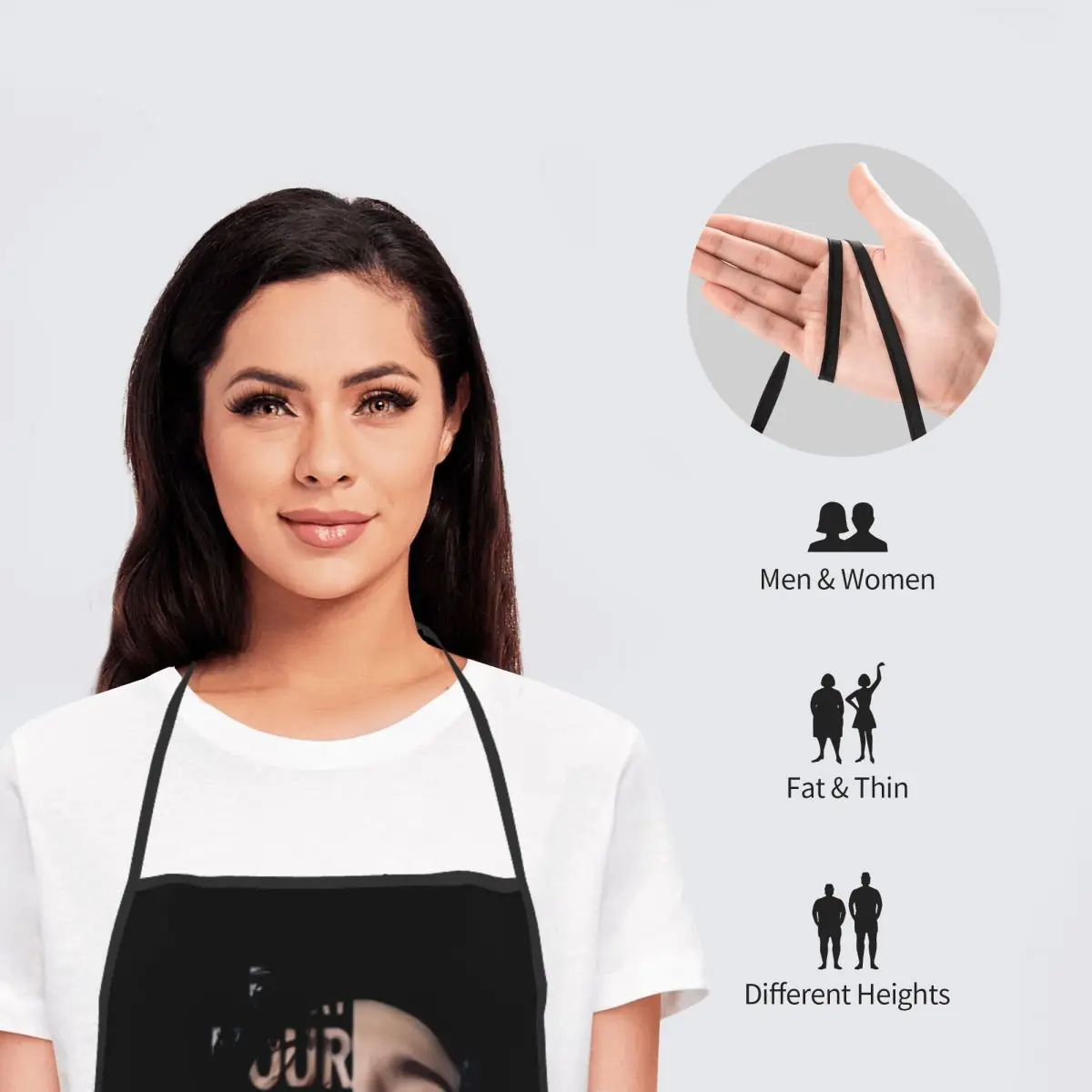 Adjustable Neck Strap Apron Oil & Water Resistant Kpop BBQ Aprons for Men Women Chef Gifts