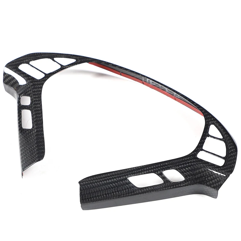 For Infiniti G Series 2007-2013 Real Carbon Fiber Car Steering Wheel Button Frame Decorative Sticker Car Accessories 3