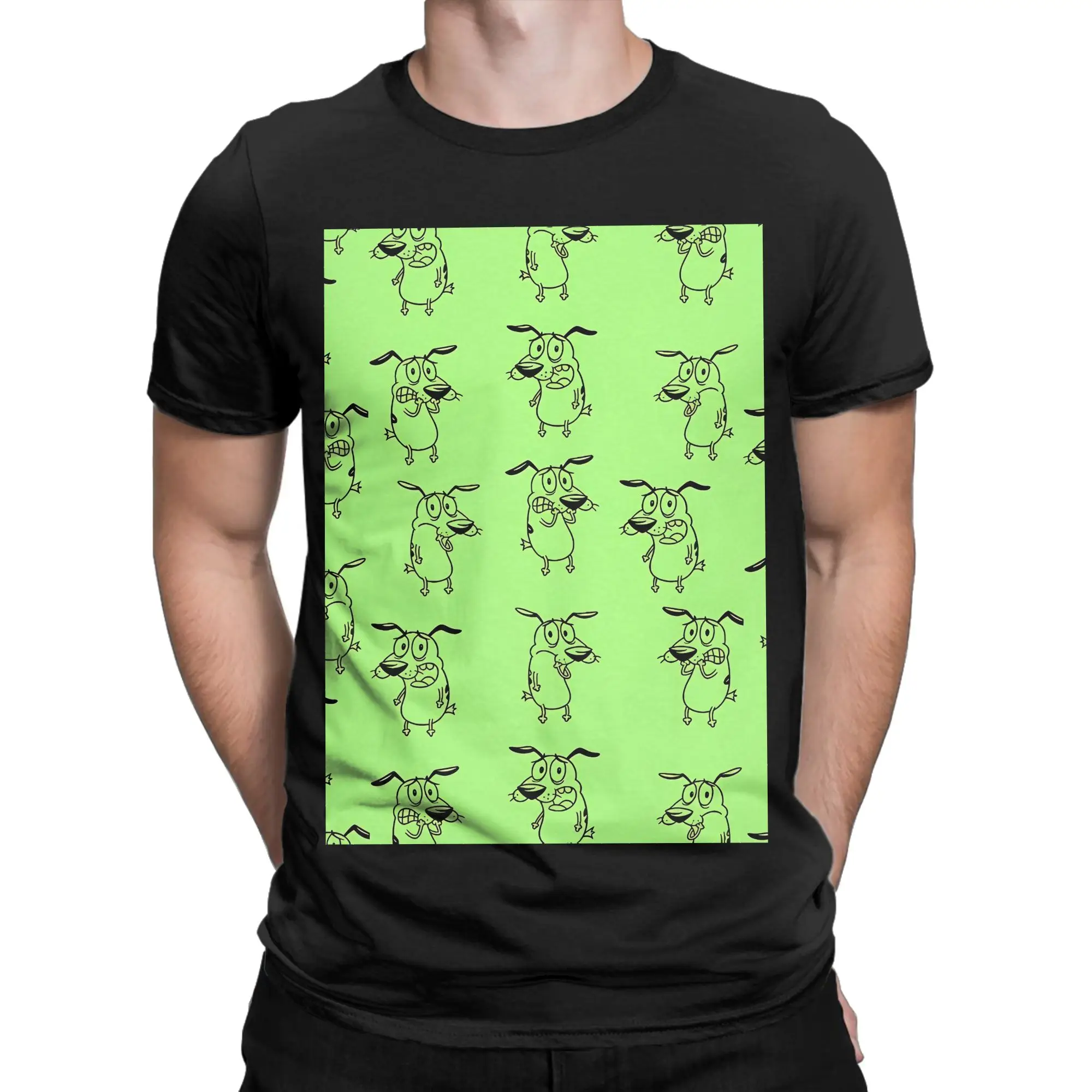 Cowardly Adventure  Nostalgic For Brave Fans Funny 100% Cotton T-Shirt cCourage the Cowardly Dog Tops Tees For Men