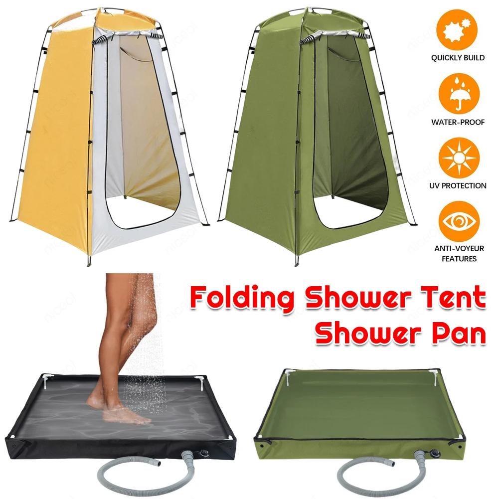 

Outdoor Camping Shower Bath Tent Folding UV Protection Portable Privacy Tent