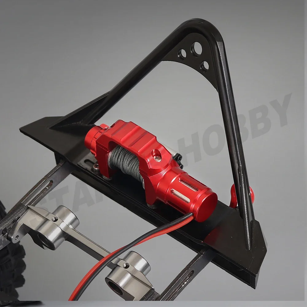 RC Metal Automatic Winch Remote and Controller for 1/10 RC Crawler Car Axial SCX10 90046  TRX4 Redcat GEN8 CC01 TF2 D90