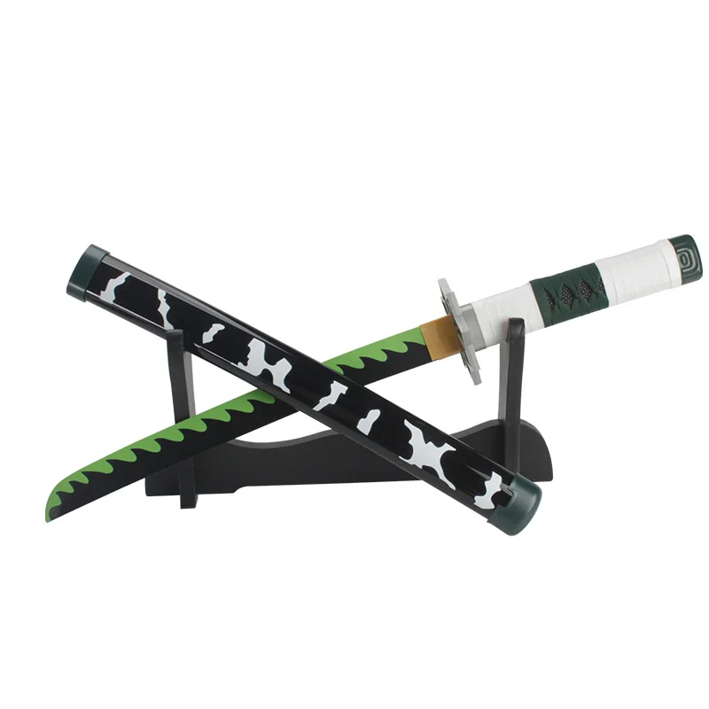 23.6in/60cm Demon Slayer Katana Personaggio Cosplay Stage Prop Bambù Giocattolo Spade Manga modello Regali del partito Costume di Halloween oggetti di scena