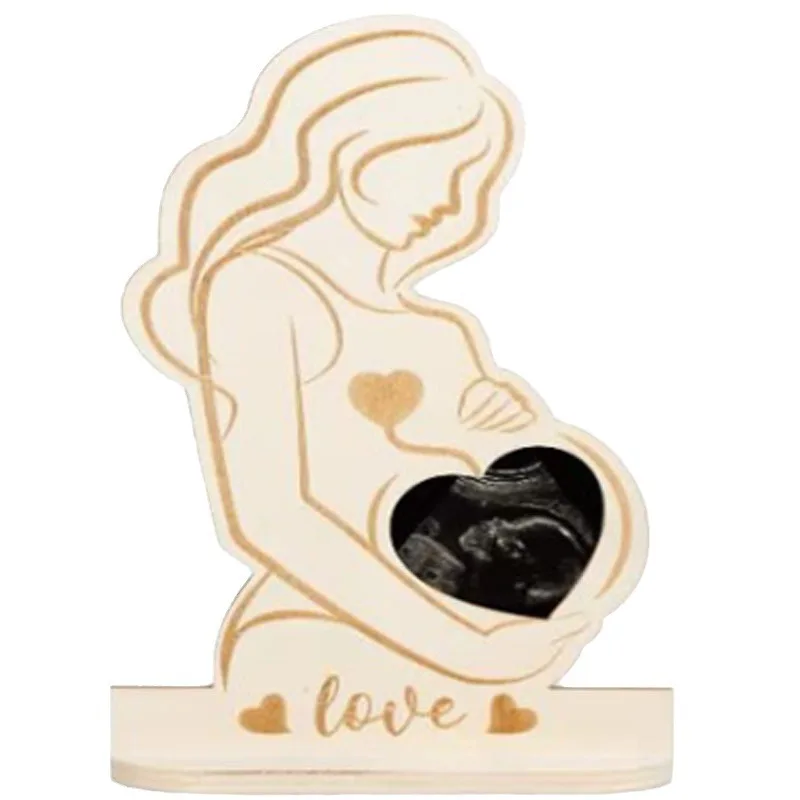 

Wooden pregnant mother ornaments room decor miniature table decoration & accessories home & garden figurine bedroom decorations