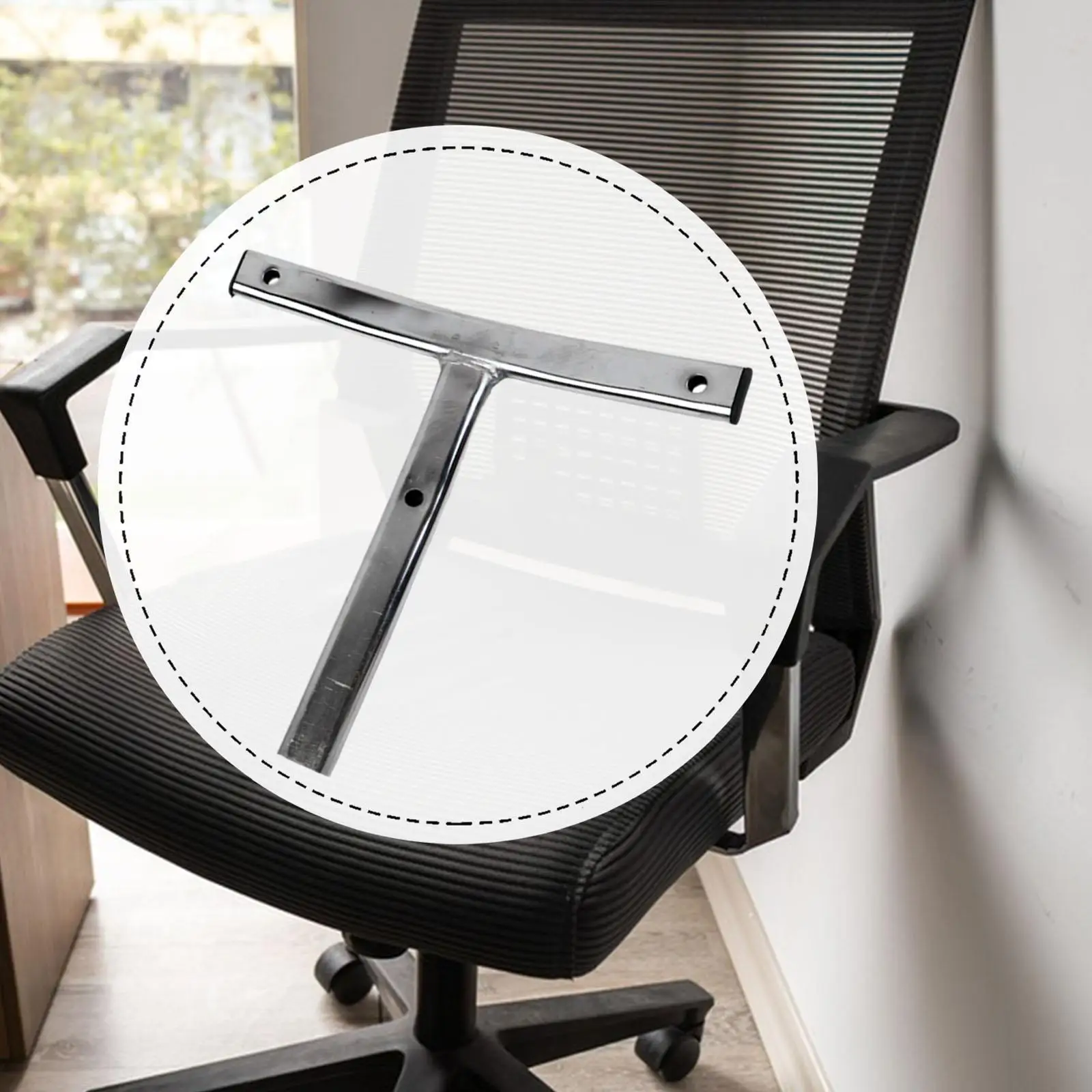 T Shaped Swivel Chair Back Support Rod Multipurpose Premium Replaces Stainless