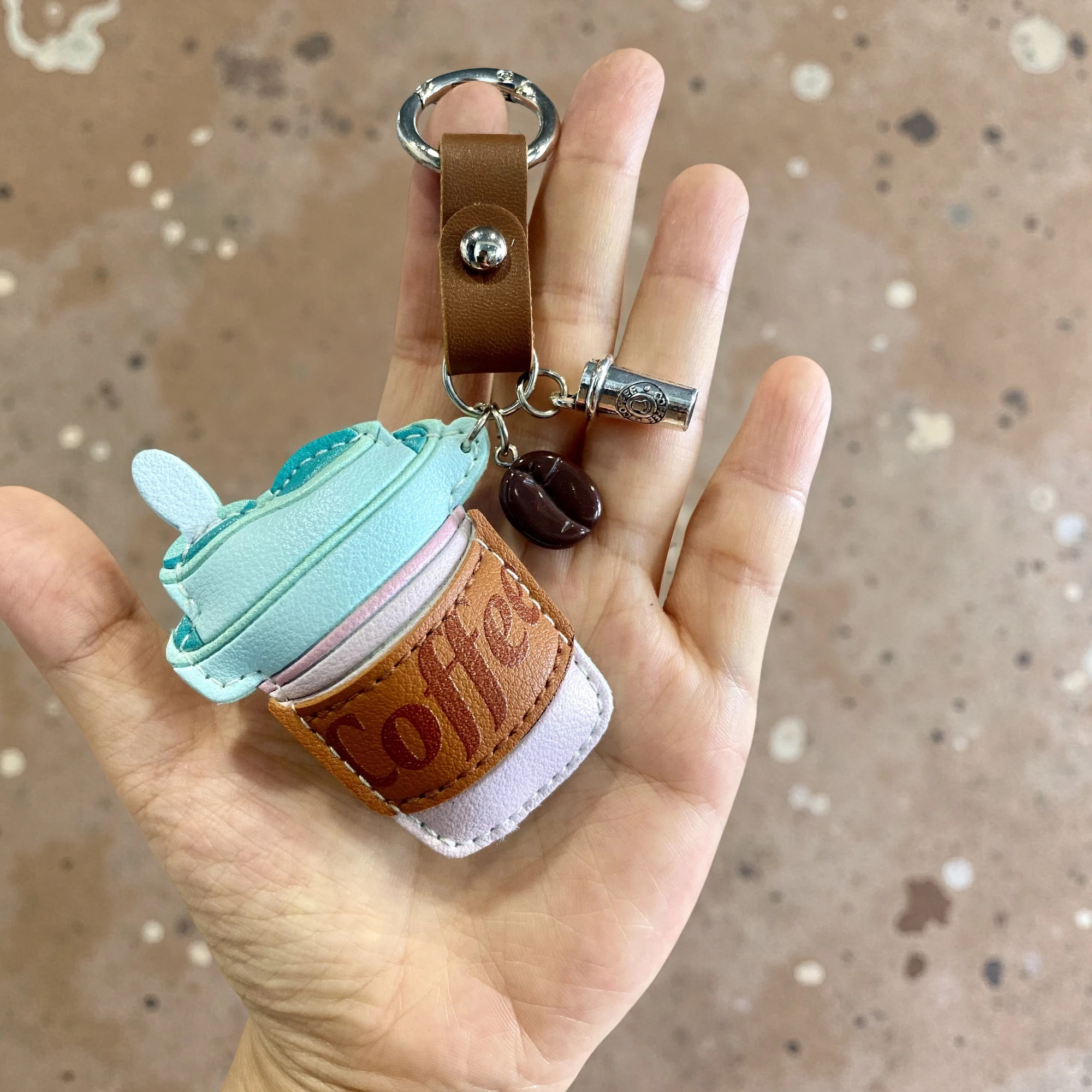 พวงกุญแจหนัง PU ลายกาแฟ พร้อมจ - Coffee Equipment Bag บทวิจารณ์และราคา