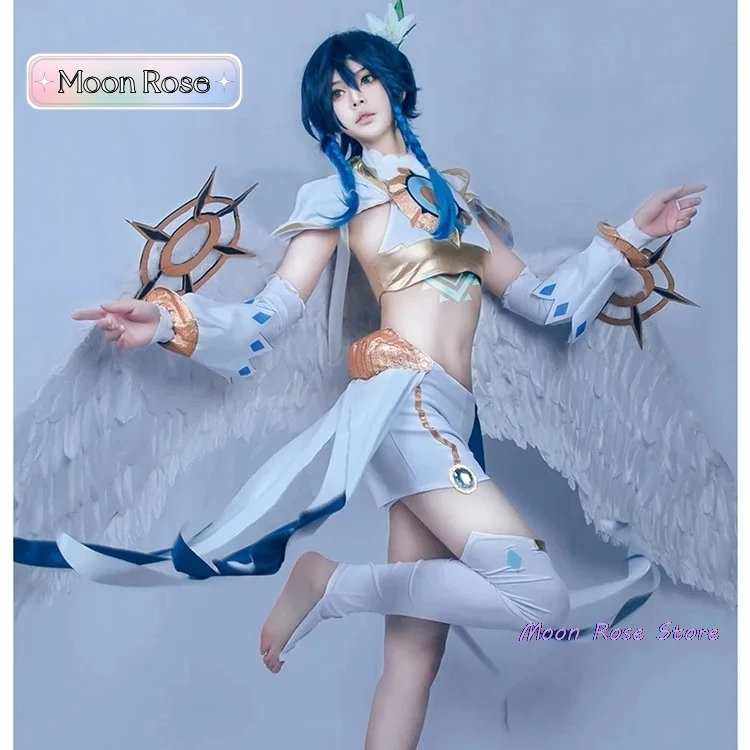 Genshin Impact Cosplays Woman Venti Kid Costume Large Wings Anime Clothes Women Cosplay Costumes Halloween Men Men's Women's Cos