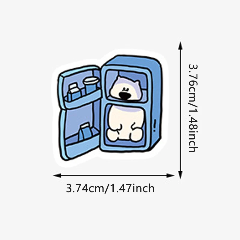 100 adesivi animali carini adesivi per bottiglie d'acqua impermeabili in vinile per laptop, telefono, skateboard, premi in classe