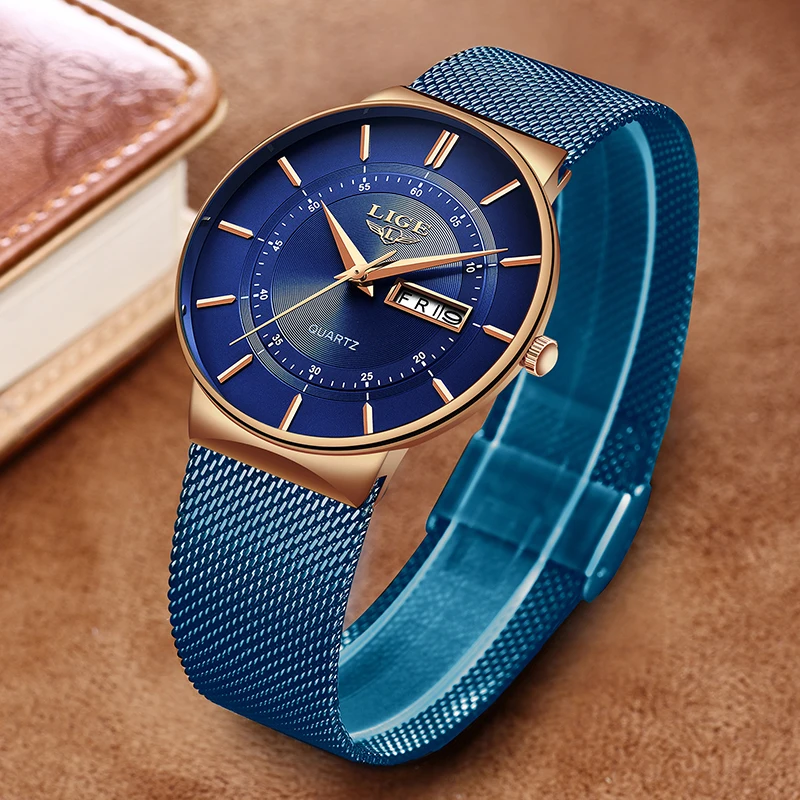 LUIK 2024 Luxe Heren Horloges Waterdicht Ultra Dunne Datum Klok Mannelijke Stalen Band Casual Quartz Horloge Mannen Sport Polshorloge Man