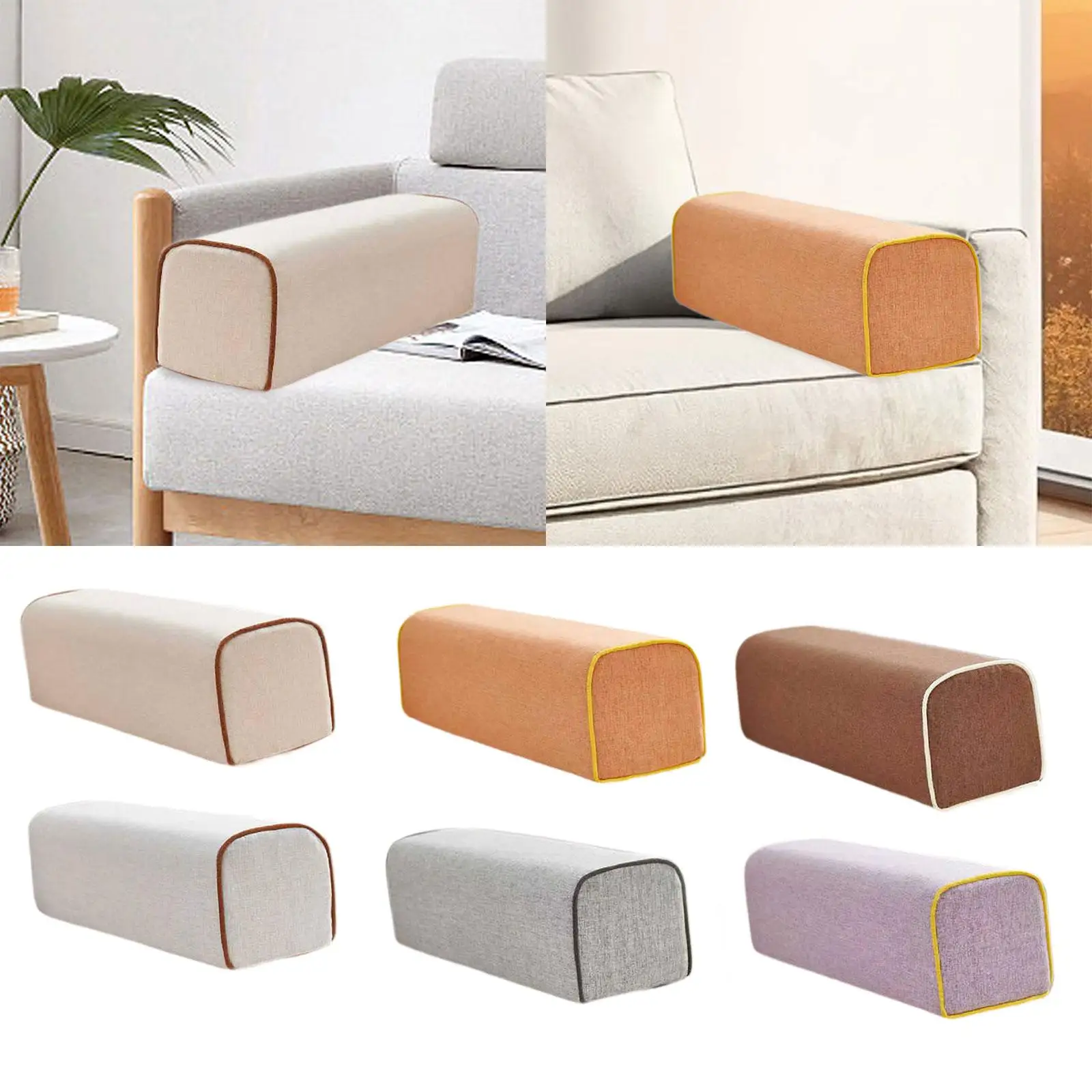 Couch Arm Rest Pillow Easy to Carry Armrest Cushion for Bed Armchair Gaming
