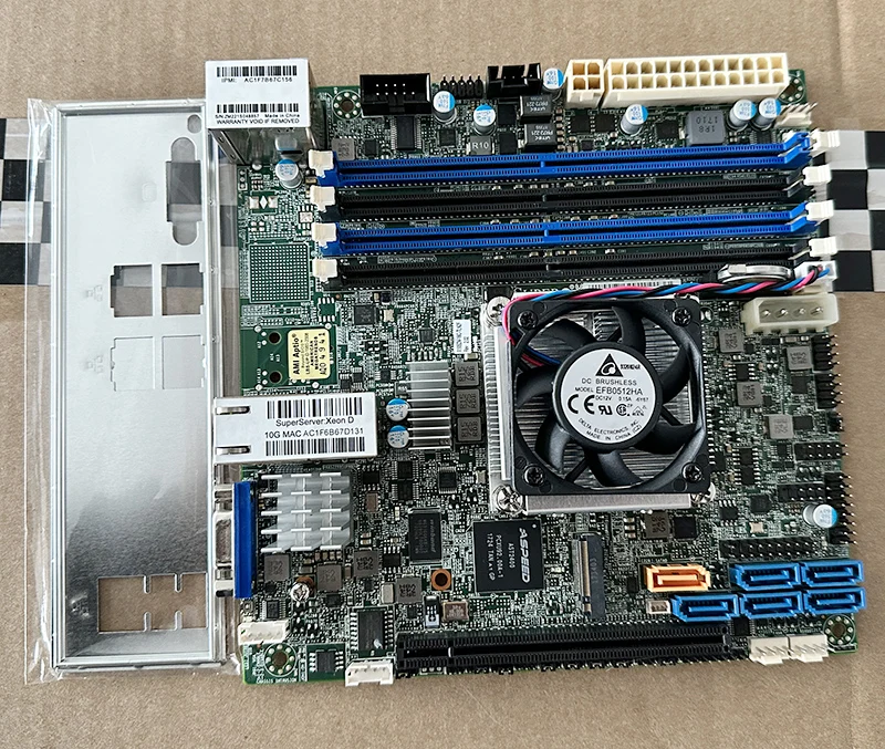 X10SDV-4C/16C-TLN2 server ITX main board XEON D1521/D1581 Dual 10 Gigabit NAS