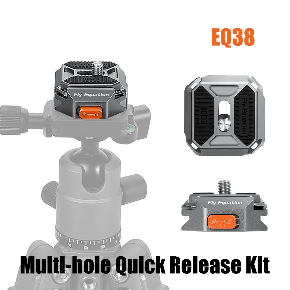 

Fly Equation EQ38 Multi-hole Quick Release Plate Kit Camera Quick Swithcing Mount for Gimbal Tripod Accessories