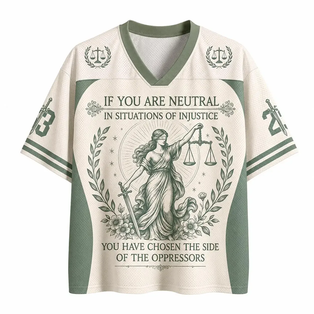2026 Sommer Mode Retro Gothic Wahrheit und Liebe überwinden Angst 3D-Druck Outdoor Freizeit Fitness Stil V-Ausschnitt T-Shirt Übergröße – Detail 6