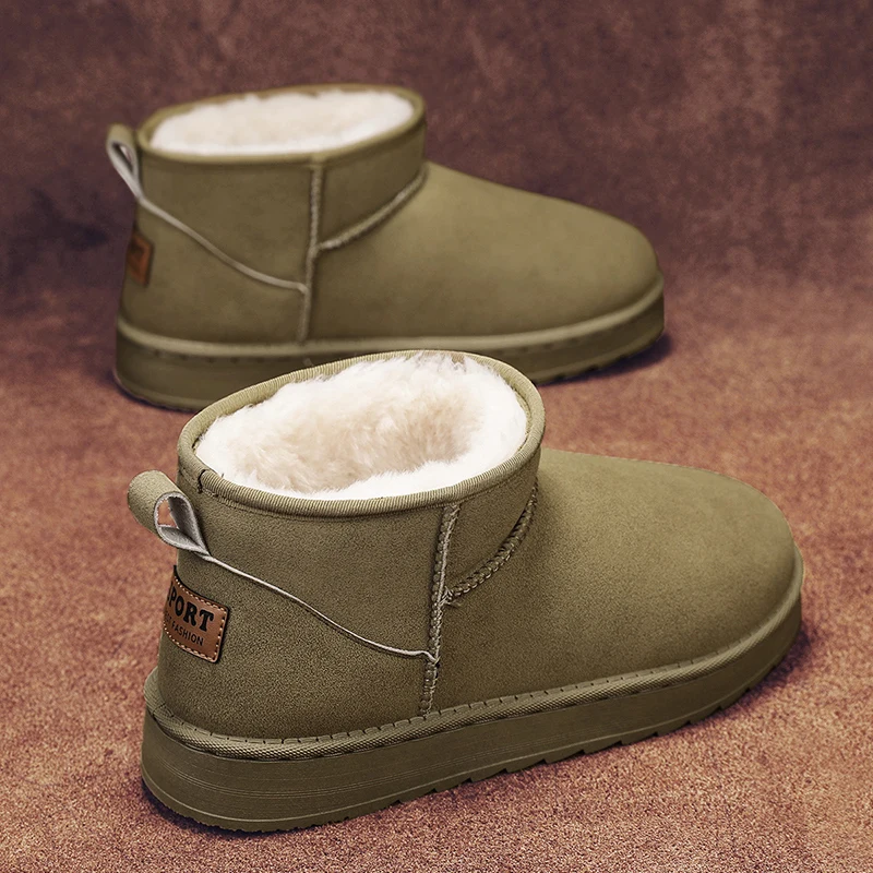 أحذية رجالي كلاسيكية عالية الجودة جلد الغزال حذاء من الجلد 2025 الشتاء الثلوج أحذية للرجال موضة جديدة أستراليا الأحذية 36-45 #2