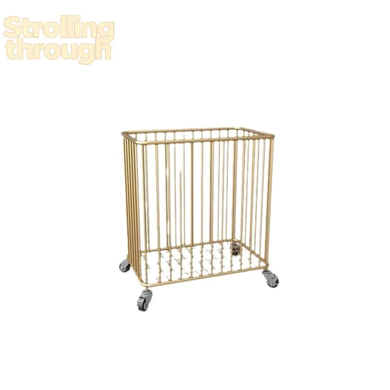 

Складная корзина для белья Nordic Golden - Премиум-класс, большая вместимость, прочный контейнер для хранения с надежной железной рамой для домашнего использования