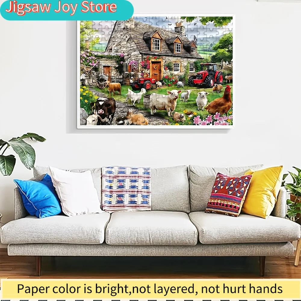 ปริศนาสำหรับผู้ใหญ่ 500/1000 ชิ้น คุณภาพสูง เกมครอบครัวที่สนุกสนานเพื่อคลายเครียด เหมาะสำหรับวันเกิด คริสต์มาส ฮาโลวีน