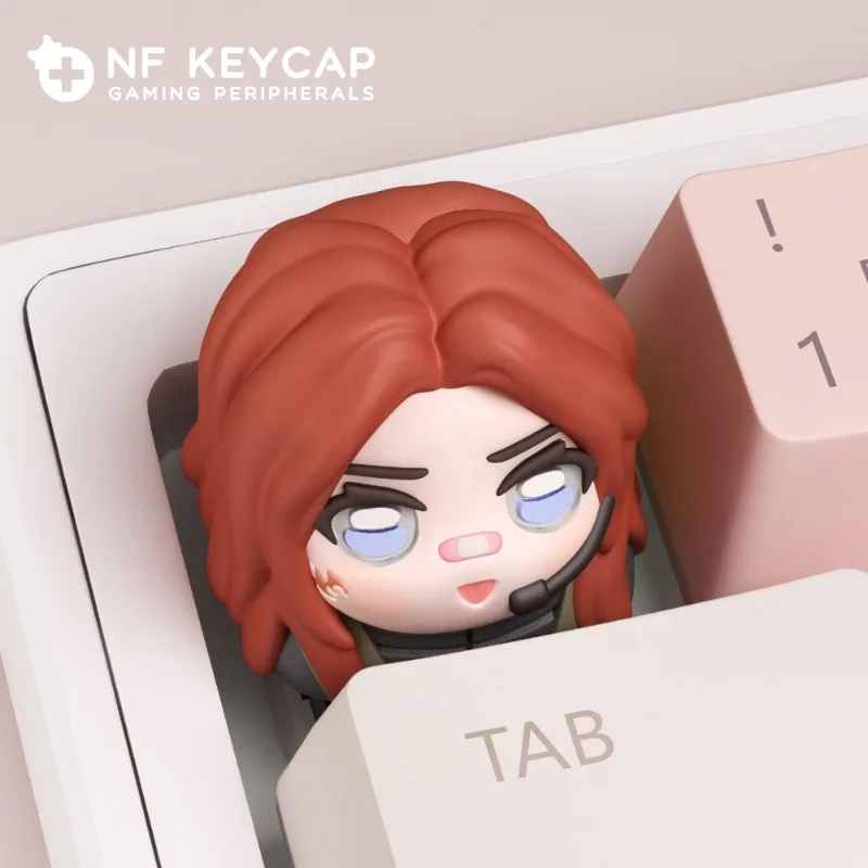 Delta Force Role Strong Wind Keycap Resin Three-dimensional Customized Personalize Cool Keycap Creative Game Peripherals Gifts