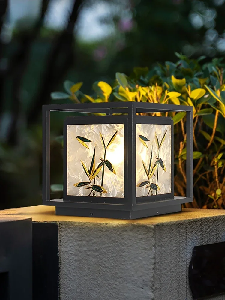 Outdoor Waterproof Villa Garden Lamp Solar Lawn Lamp Pillar Lamp Wall Chapiter Lamps