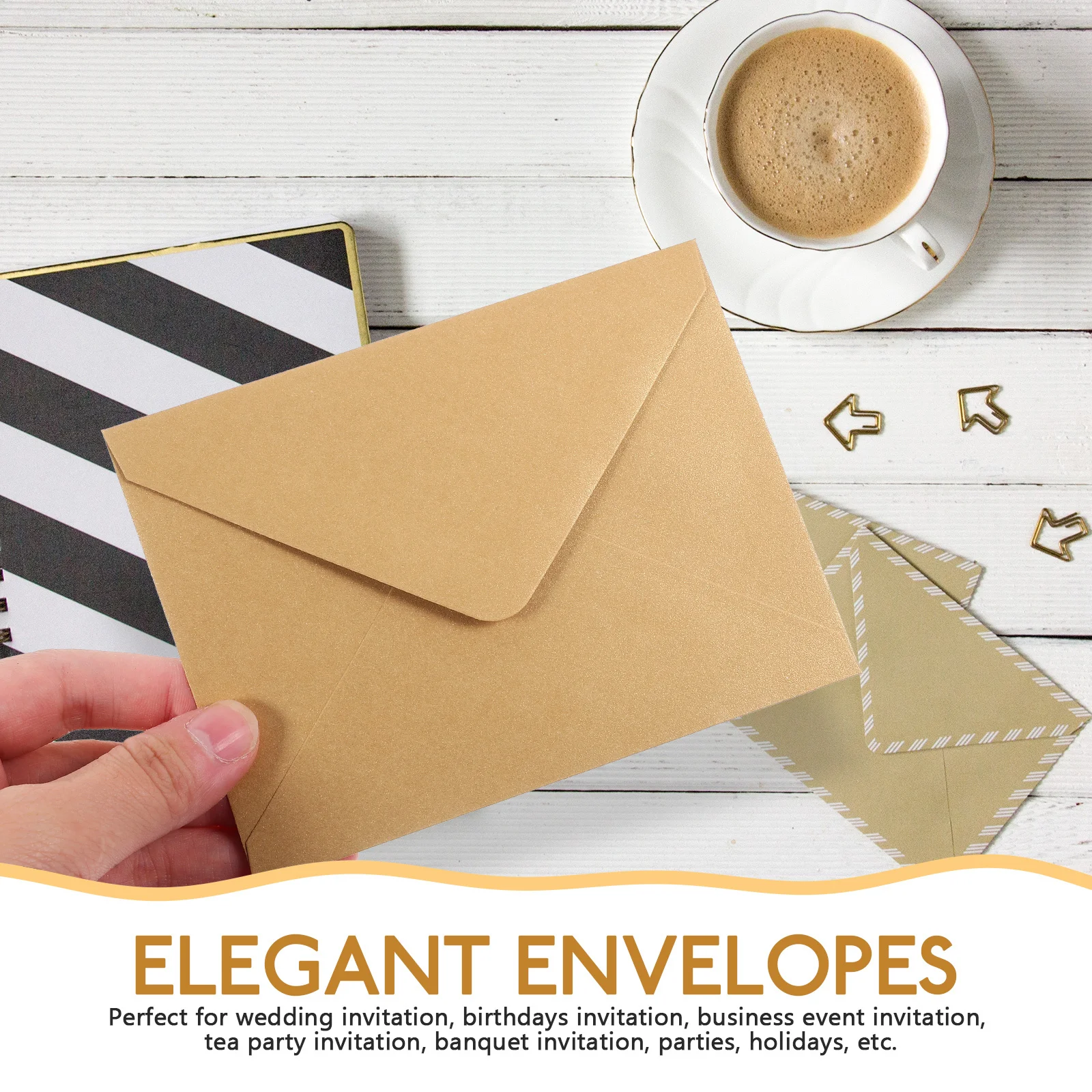 50pcs Small Reply Card Retro Decorative Invitation Envelopes For Wedding Birthday Party Valentine Gift Packing Practical Letter