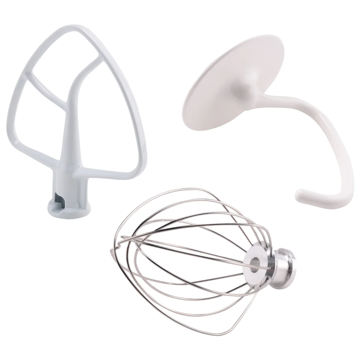 Mixer Kit for KSM150 Includes Dough Hook Wire Whip and Coated Flat Beater, 3 Pieces Stand Mixers Repair Set Compatible GSY