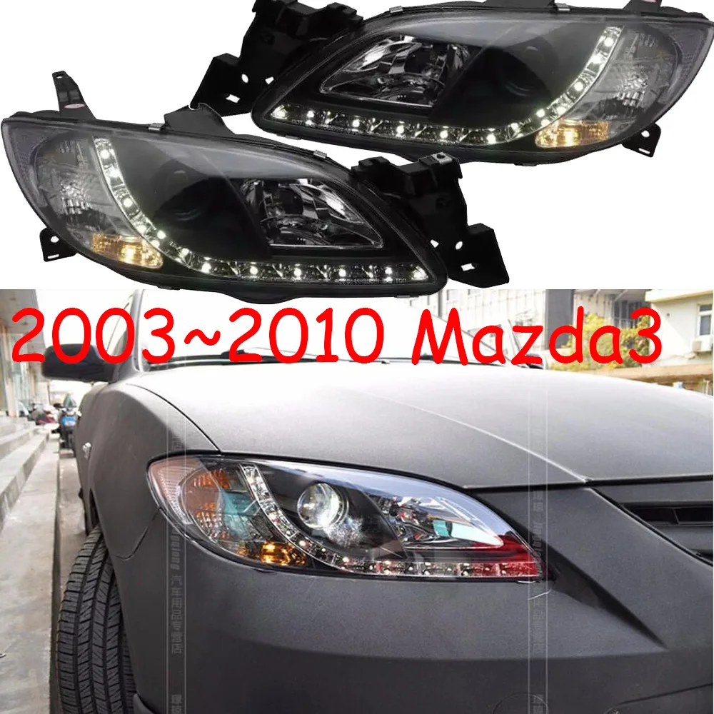 

2pcs Car Styling for Mazda 3 LED Headlight 2003~2010year Mazda3 Headlights LED DRL hi lo Beam H7 HID Xenon Car Accessories