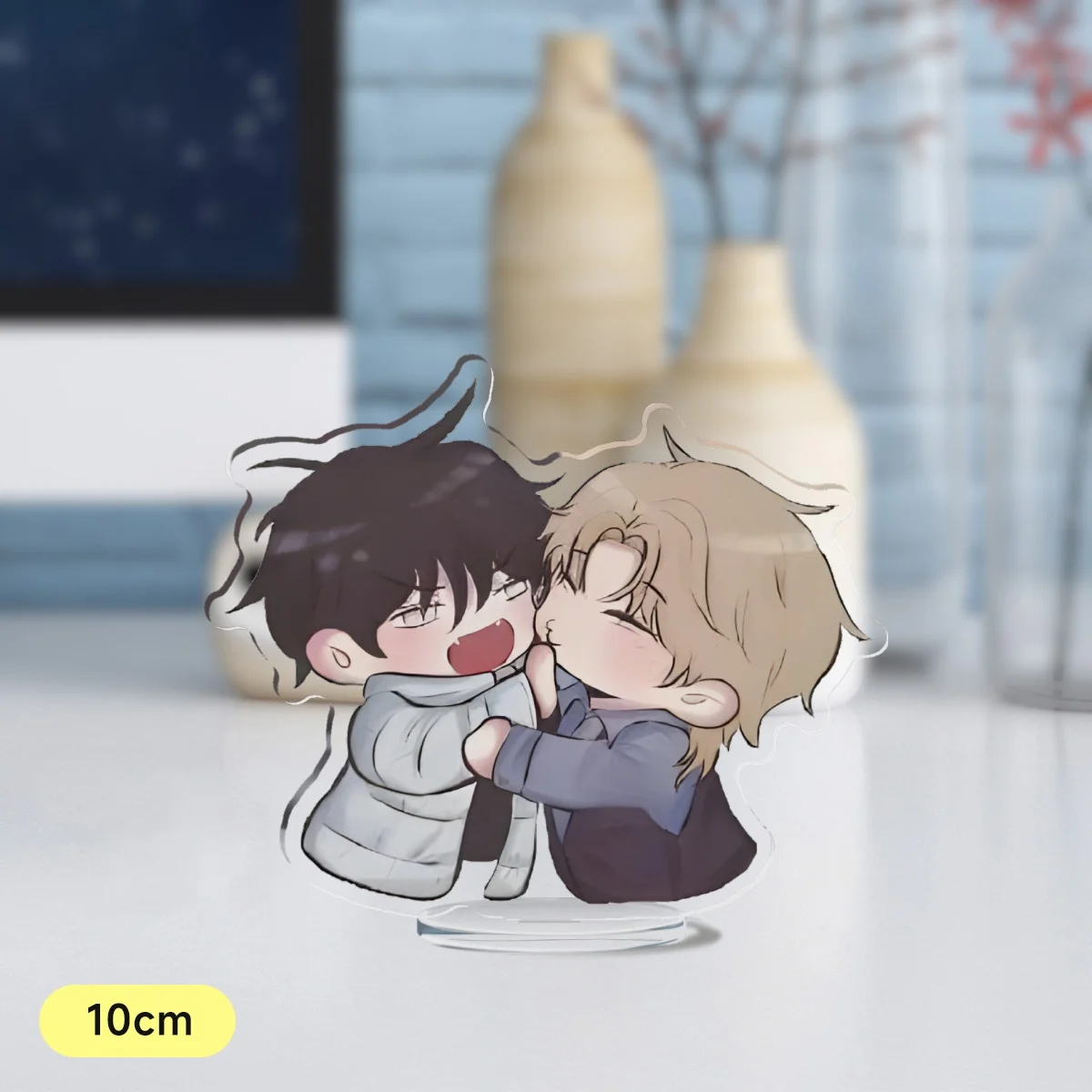 The Korean Comic Seaside Night 10cm Acrylic Stand as gifts to friend